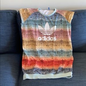 Adidas X Farm Feather T shirt dress sz: M
